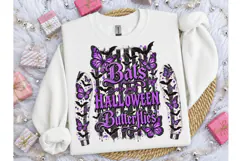 Bats Halloween Butterflies PNG Tee Product Image 3