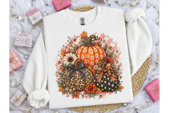 Boho Pumpkin Trio Fall PNG Sublimation Product Image 3