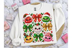 Kawaii Christmas Dumplings PNG Tee Product Image 1