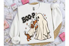 Boo-P Ghost Dog Halloween PNG Tee Product Image 1