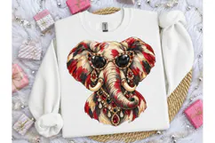 Boho Elephant Jeweled Sunglasses PNG Tee Product Image 3