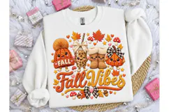 Fall Vibes Kawaii PNG Sublimation Tee Product Image 3