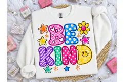 Be Kind Colorful Retro PNG Shirt Design Product Image 3