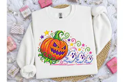 Halloween Pumpkin Ghost PNG Tee Design Product Image 3