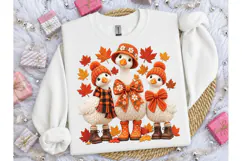 Fall Geese Trio Autumn PNG Shirt Design Product Image 1
