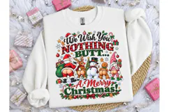 We Wish You Nothing Butt Christmas PNG Product Image 3
