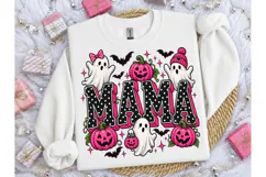 Halloween Mama Ghost PNG Shirt Design Product Image 3