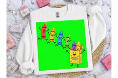 Cute Crayon Box Kids PNG Sublimation Tee Product Image 6