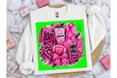 Game Day Breast Cancer PNG Shirt Design Product Image 5