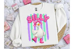 Silly Goose PNG Cute Duck Bow Shirt Desi Product Image 3