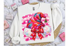Colorful Santa Hat Christmas PNG Tee Product Image 3