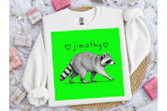 Raccoon Wildlife PNG Shirt Design Product Image 5