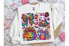 Halloween Nurse Ghost Bow PNG Tee Design Product Image 3