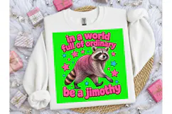 Be A Jimothy Raccoon Funny PNG Tee Product Image 5