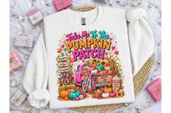 Take Me To The Pumpkin Patch PNG Tee Product Image 3