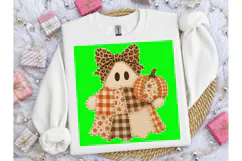 Patchwork Ghost Pumpkin Fall Halloween P Product Image 6