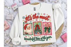 Most Wonderful Time Christmas PNG Tee Product Image 3