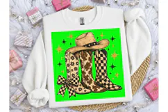 Cowboy Boots Hat Stars PNG Tee Design Product Image 5