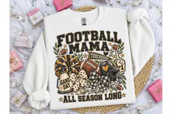 Football Mama PNG Sublimation Tee Design Product Image 3