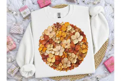 Dried Floral Circle PNG Sublimation Tee Product Image 1