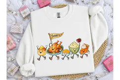 Thankful Thanksgiving Food Parade PNG Te Product Image 3