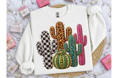 Bejeweled Cactus PNG Sublimation Tee Product Image 3