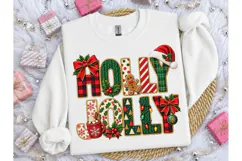 Holly Jolly Christmas PNG Sublimation Te Product Image 2