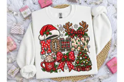 Mommy Christmas PNG Sublimation Shirt Product Image 3