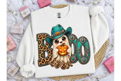 Boo Ghost Cowboy Halloween PNG Design Product Image 3