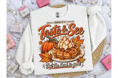 Taste & See Lord Is Good Fall PNG Tee Product Image 3