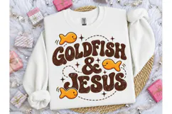 Goldfish & Jesus Retro PNG Shirt Design Product Image 1
