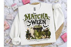 Matchaween Halloween Matcha PNG Tee Product Image 3