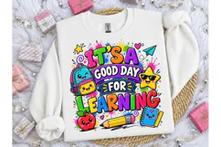 Good Day For Learning PNG Teacher Tee Product Image 3