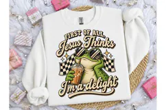 Jesus Thinks Im a Delight Frog PNG Product Image 1