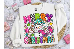 Merry Christmas Snowman PNG Tee Design Product Image 3