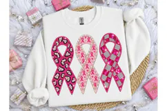 Breast Cancer Awareness Ribbon PNG Tee Product Image 3