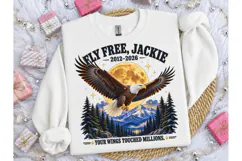 Fly Free Eagle Memorial PNG Shirt Design Product Image 1
