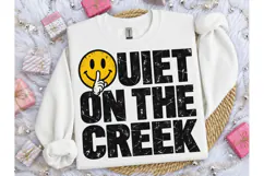 Quiet On The Creek Smiley PNG Tee Product Image 1