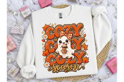 Cozy Season Ghost Fall PNG Shirt Design Product Image 3