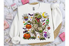 Mummy T-Rex Halloween PNG Shirt Design Product Image 1
