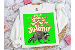 Be A Jimothy Raccoon Funny PNG Tee Product Image 6