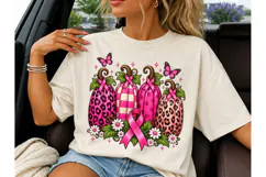 Pink Pumpkin Breast Cancer PNG Tee Product Image 1