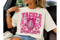 Tackle Breast Cancer PNG Sublimation Tee Product Image 3