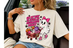 Halloween Ghost Shopping PNG Tee Design Product Image 1