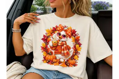 Fall Duck Pumpkin Latte PNG Sublimation Product Image 3