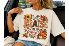 Fall Praise Him Every Season PNG Tee Product Image 3