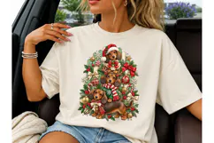 Christmas Dachshund Stack PNG Shirt Product Image 3