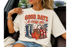 Good Days Crisp Air Fall PNG Shirt Desig Product Image 1