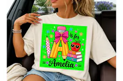 A is for Amelia Back to School PNG Product Image 6