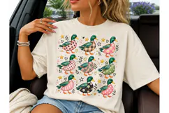 Cute Mallard Duck Pattern PNG Tee Design Product Image 3